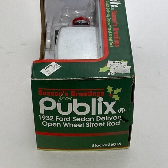Publix Multicolor 1932 Ford Sedan Delivery Open Wheel Street Rod Christmas - Picture 5 of 8